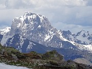 77 Maxi zoom alla lontana Presolana-Regina delle Orobie, baciata dal sole